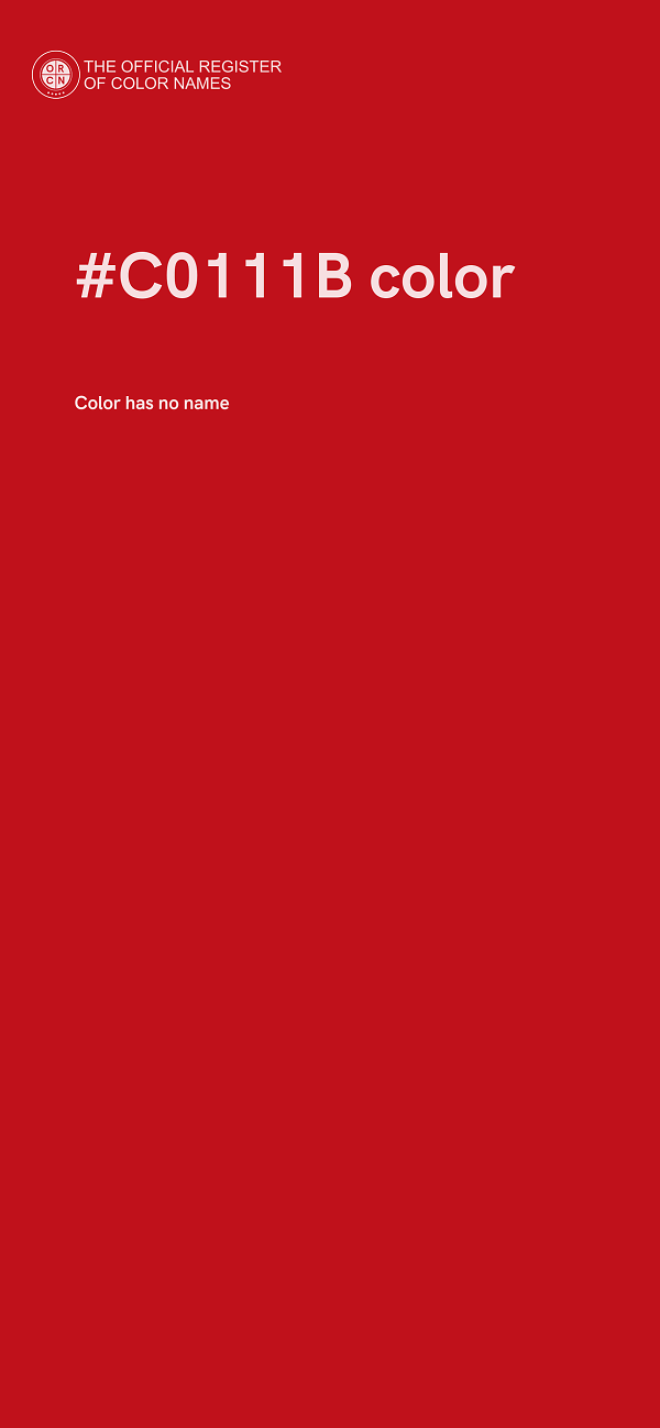 #C0111B color image