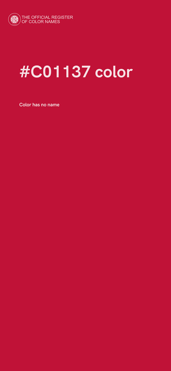 #C01137 color image