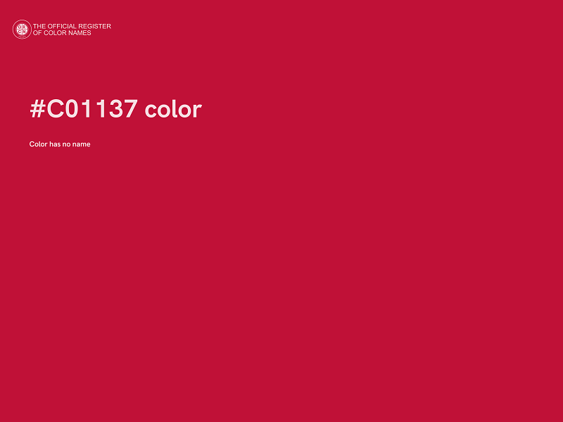 #C01137 color image