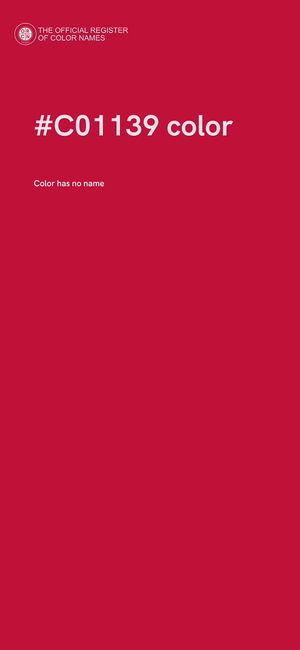 #C01139 color image