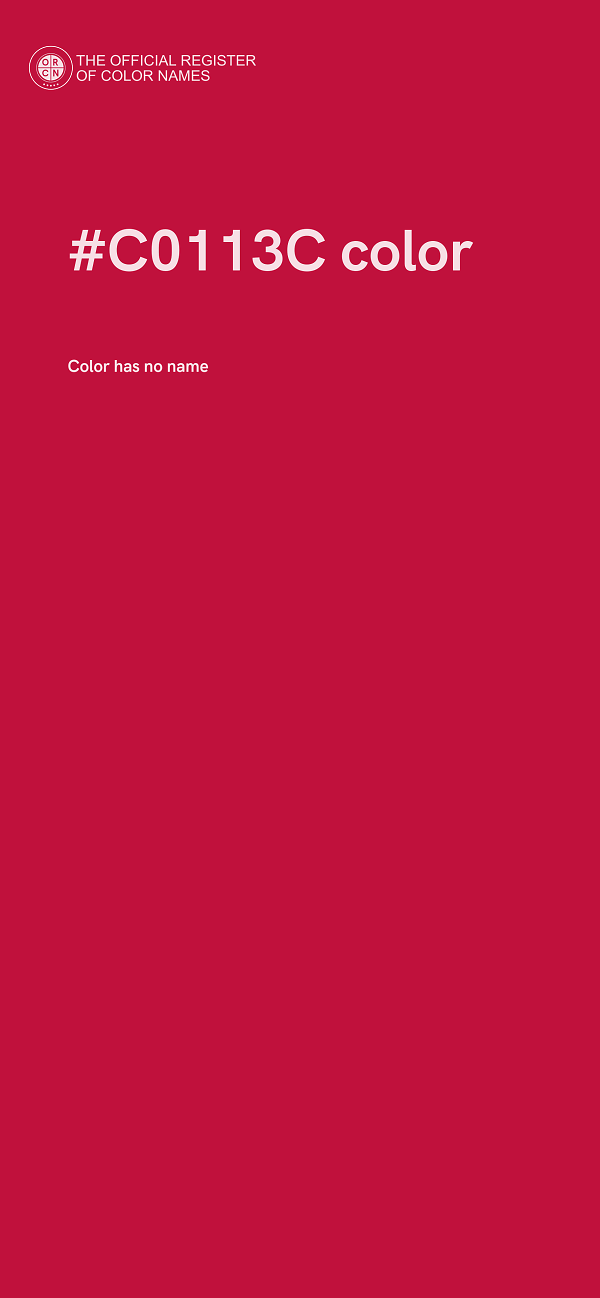 #C0113C color image