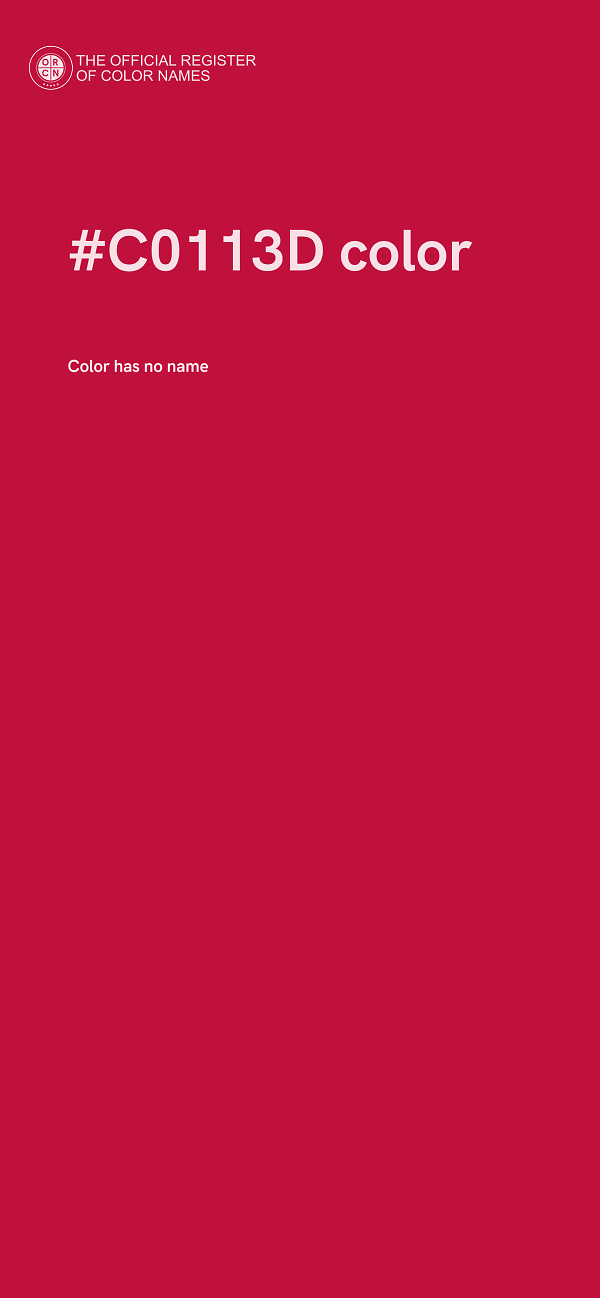 #C0113D color image
