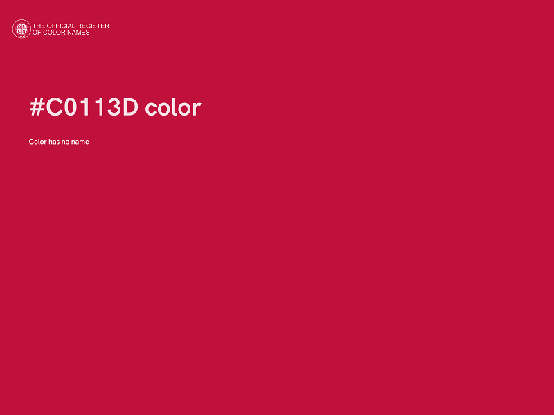 #C0113D color image