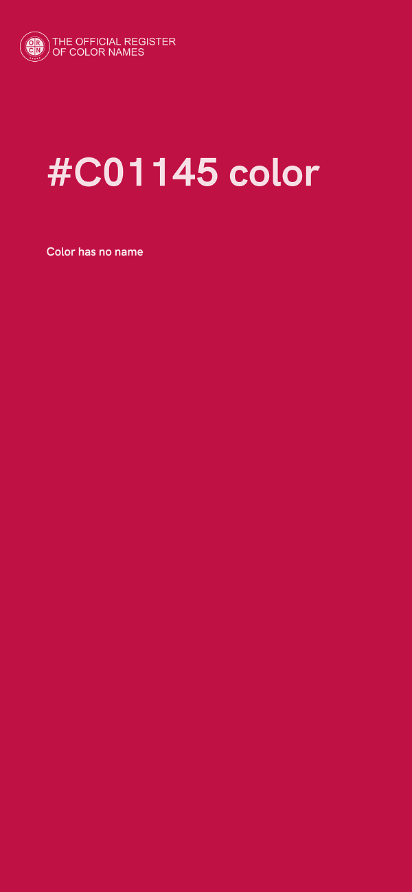 #C01145 color image