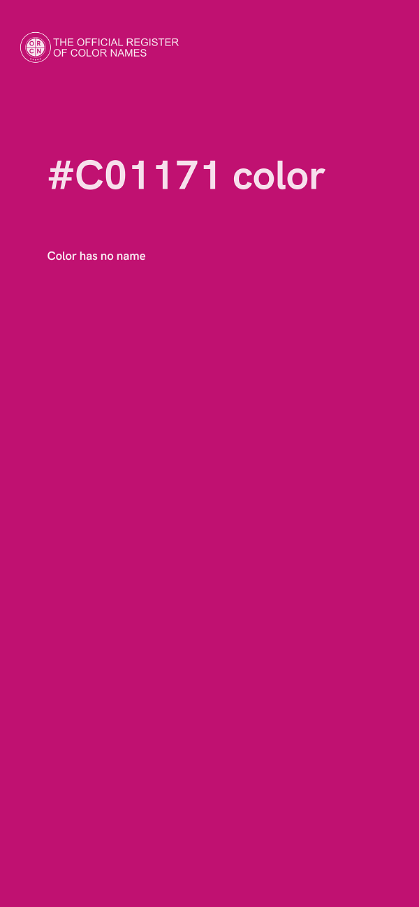 #C01171 color image