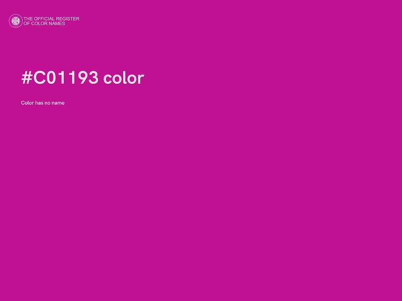 #C01193 color image