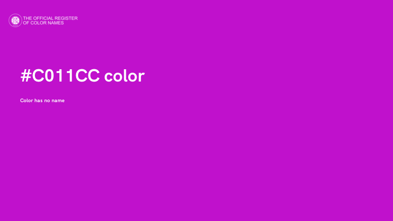 #C011CC color image