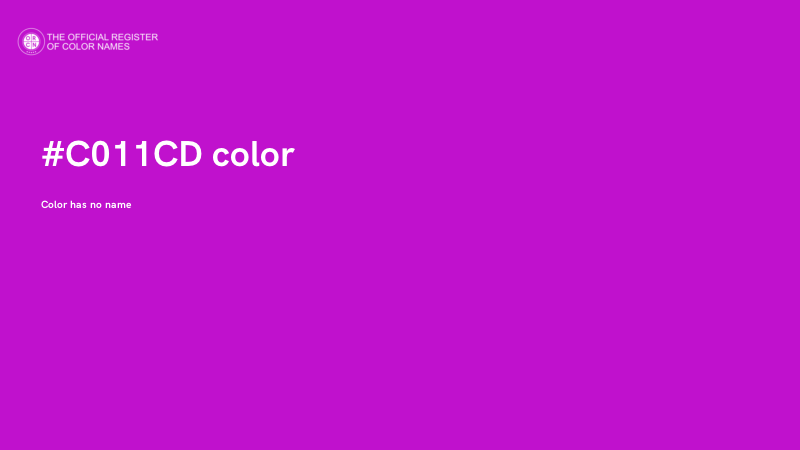 #C011CD color image