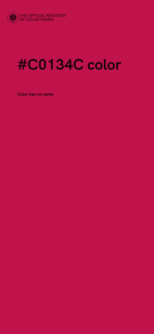 #C0134C color image