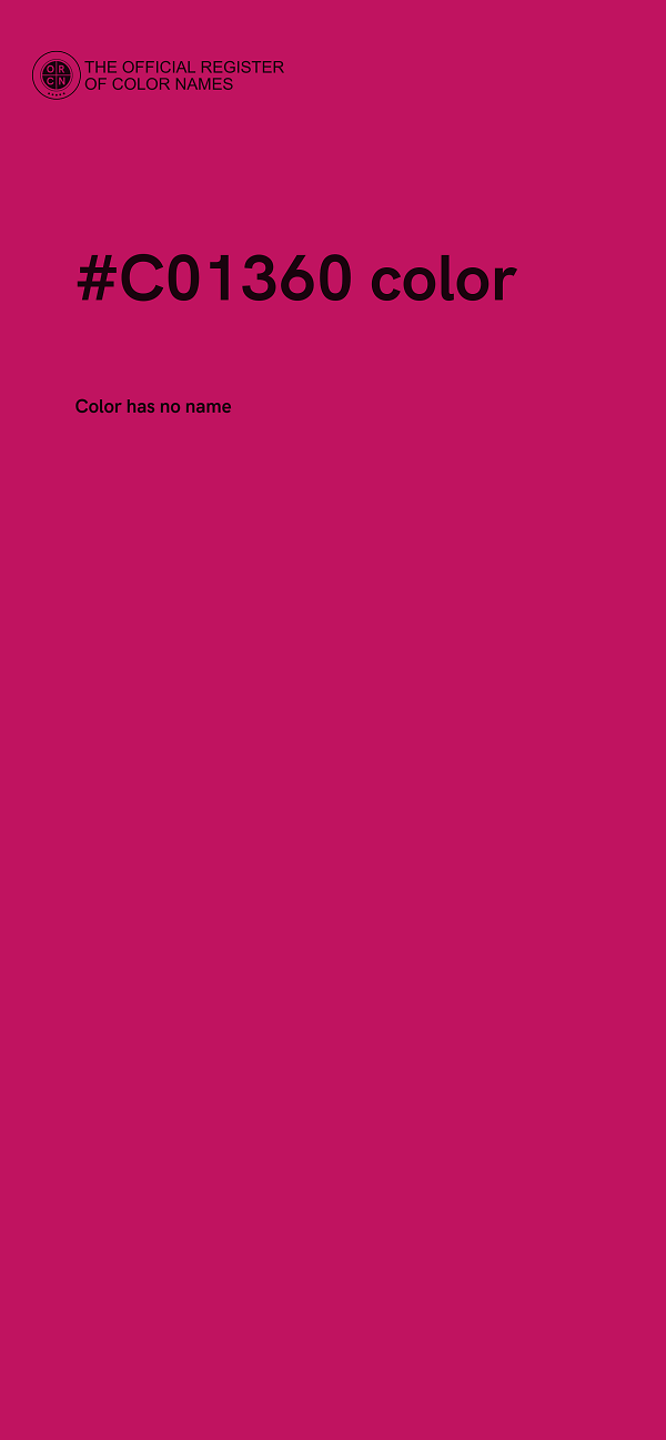 #C01360 color image