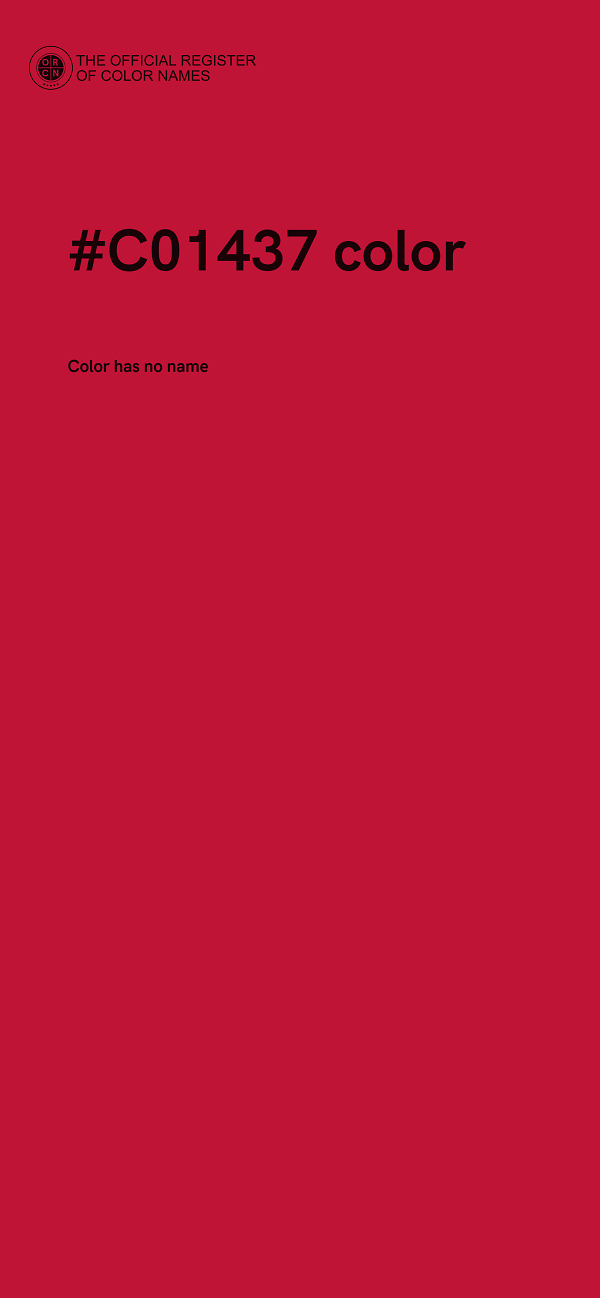 #C01437 color image