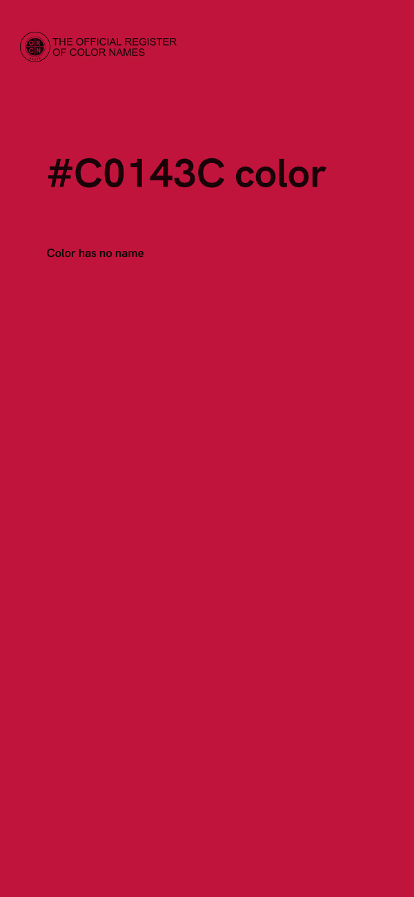 #C0143C color image