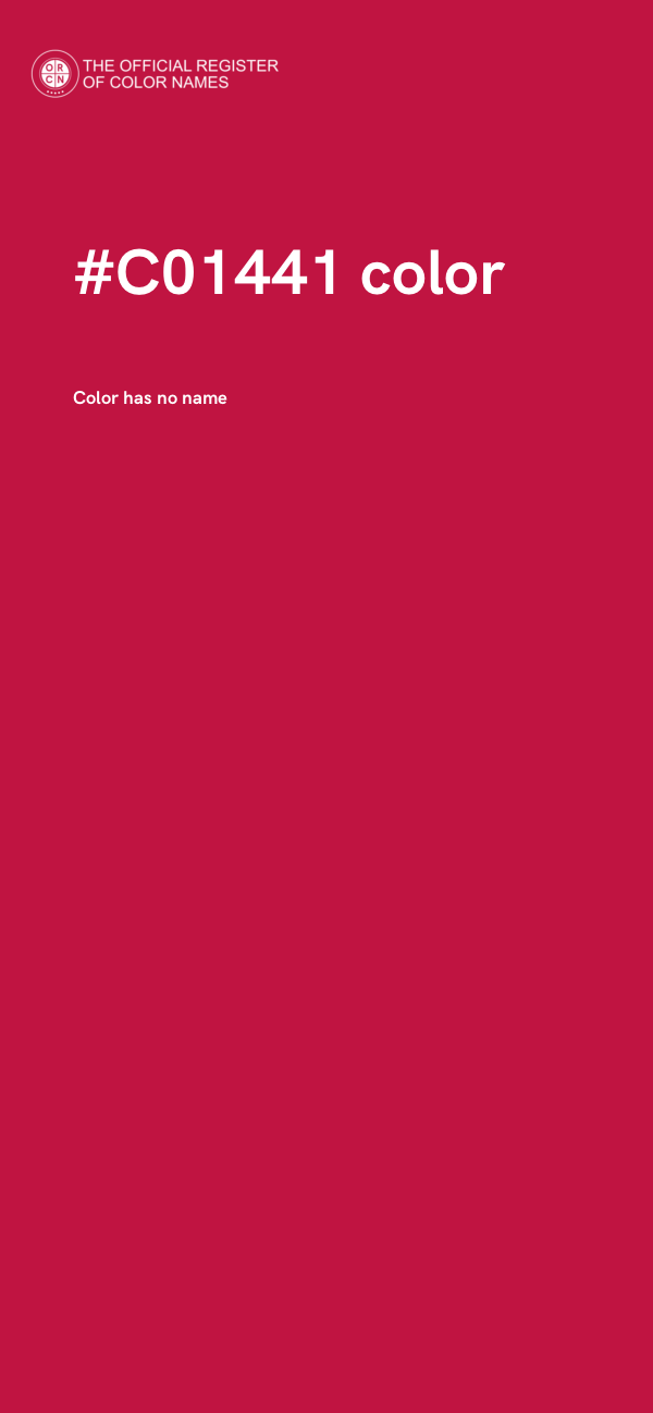#C01441 color image