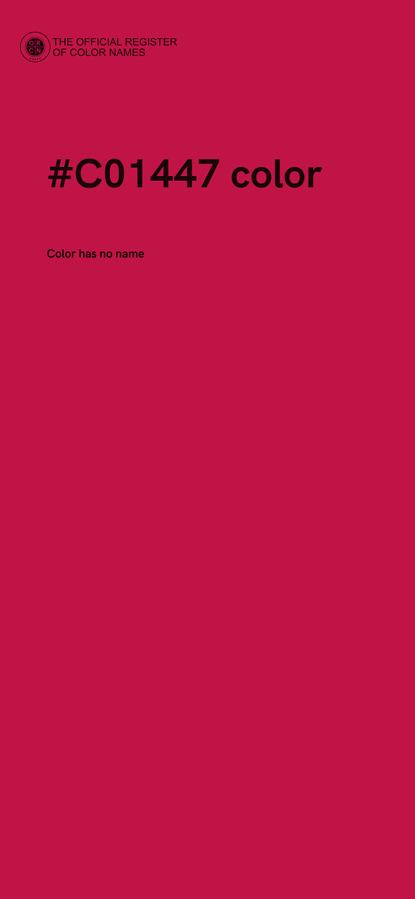 #C01447 color image