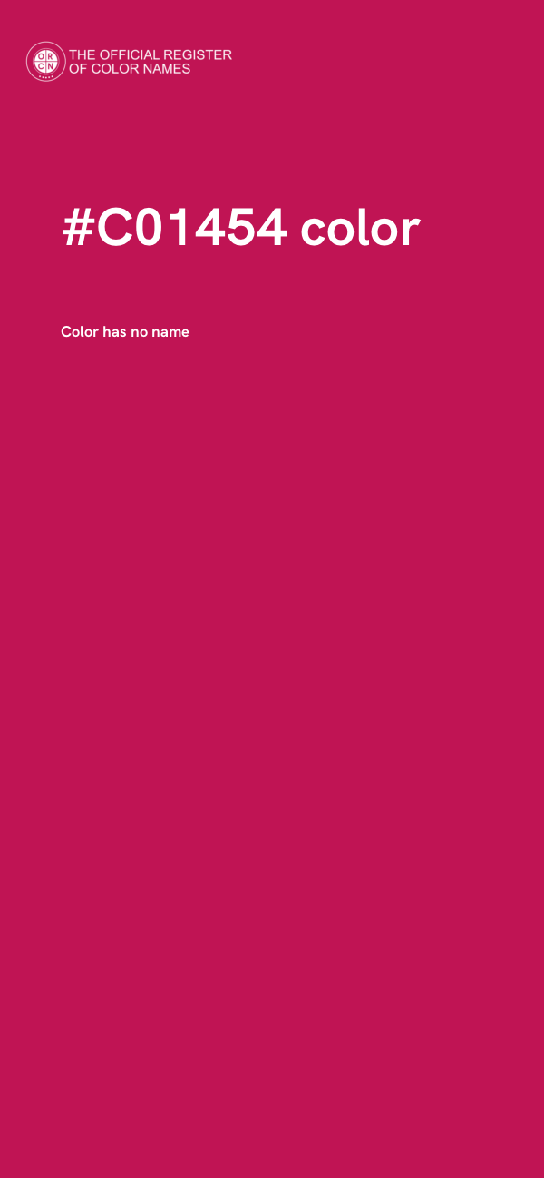 #C01454 color image