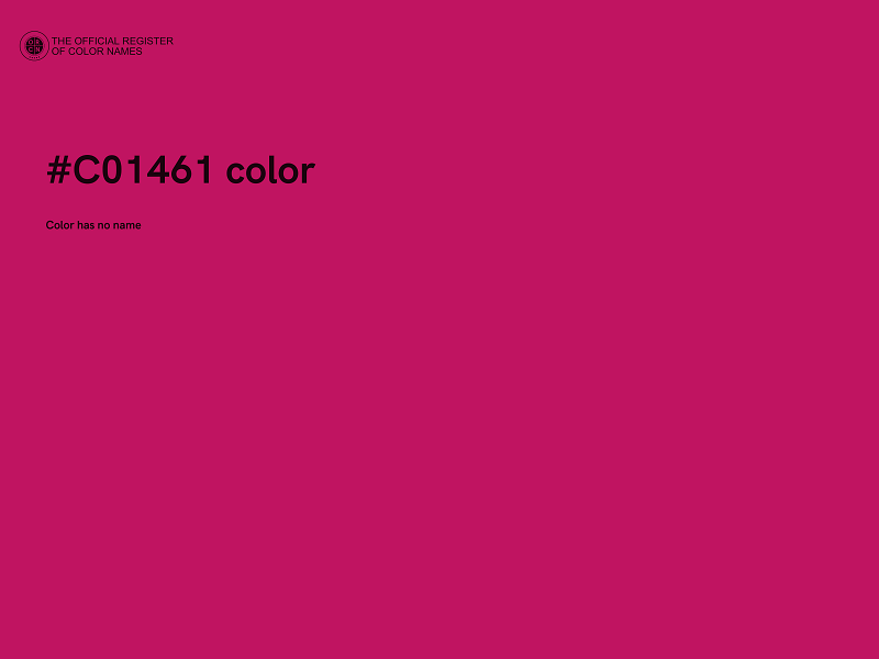 #C01461 color image