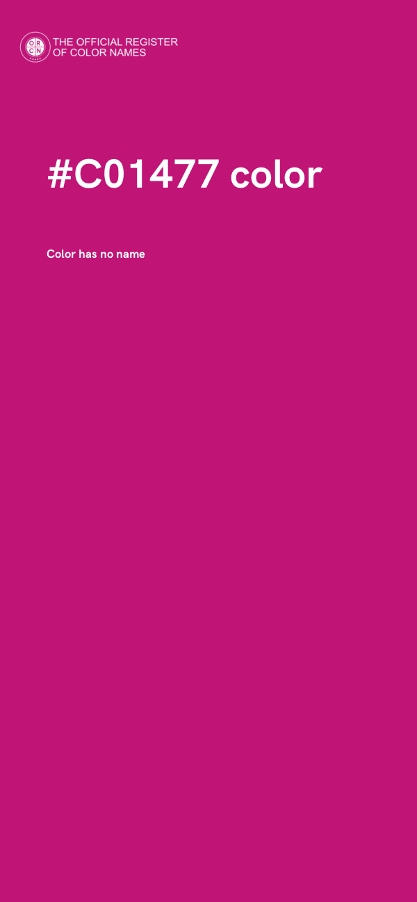 #C01477 color image