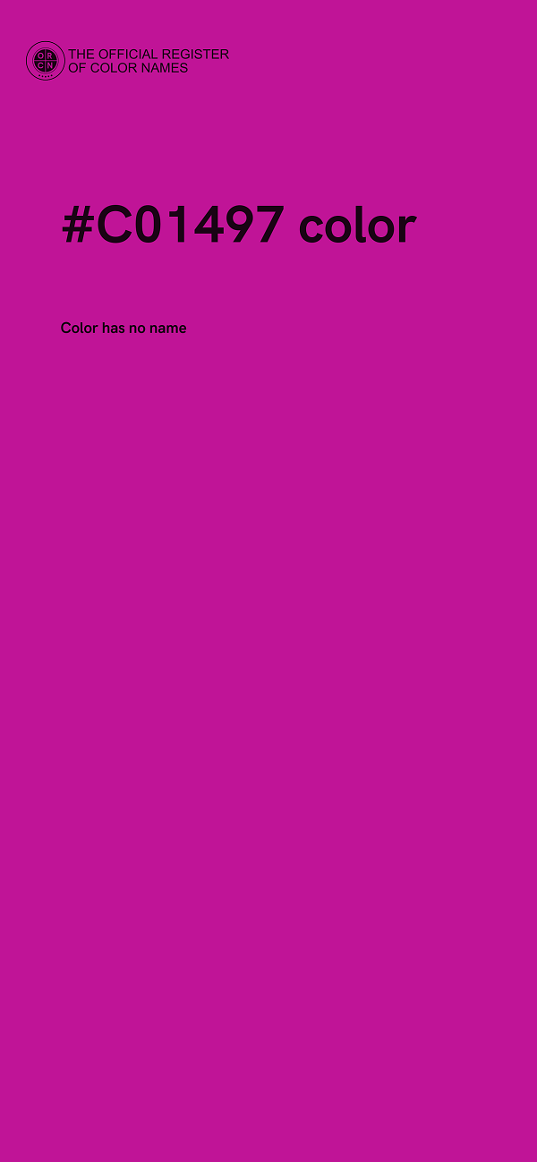 #C01497 color image