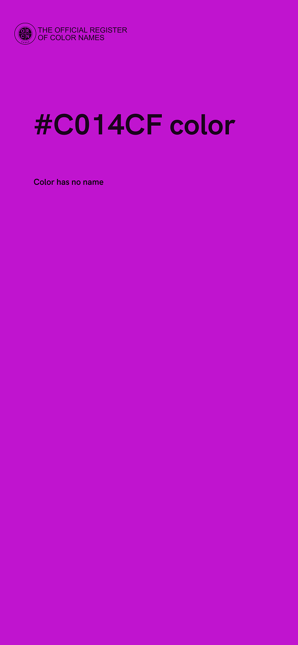 #C014CF color image