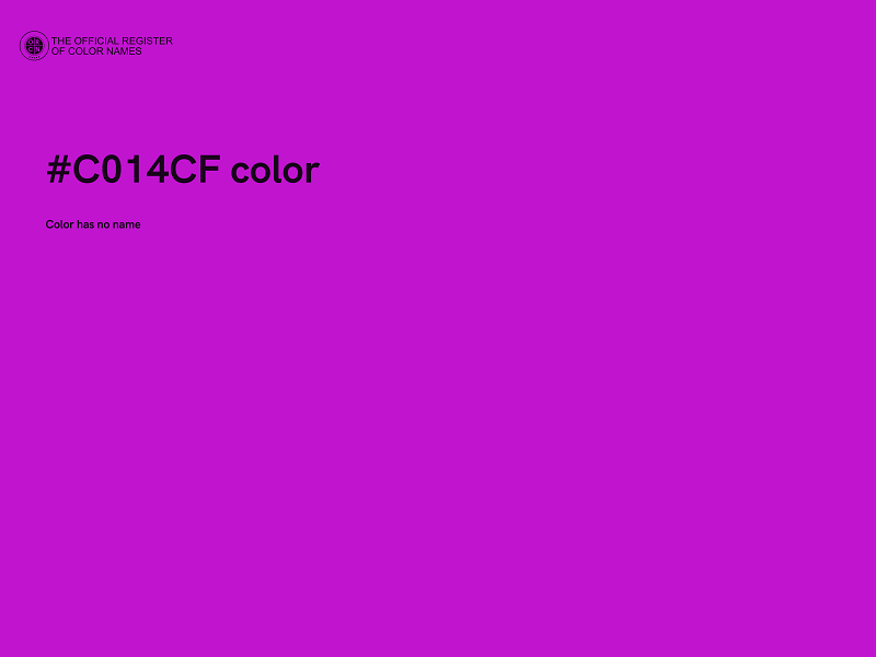 #C014CF color image