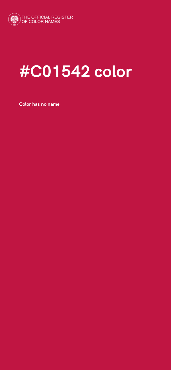 #C01542 color image