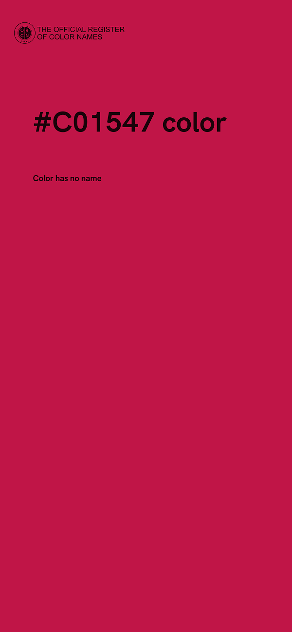 #C01547 color image