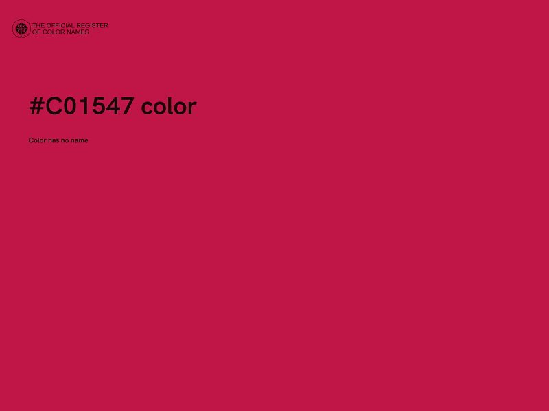 #C01547 color image