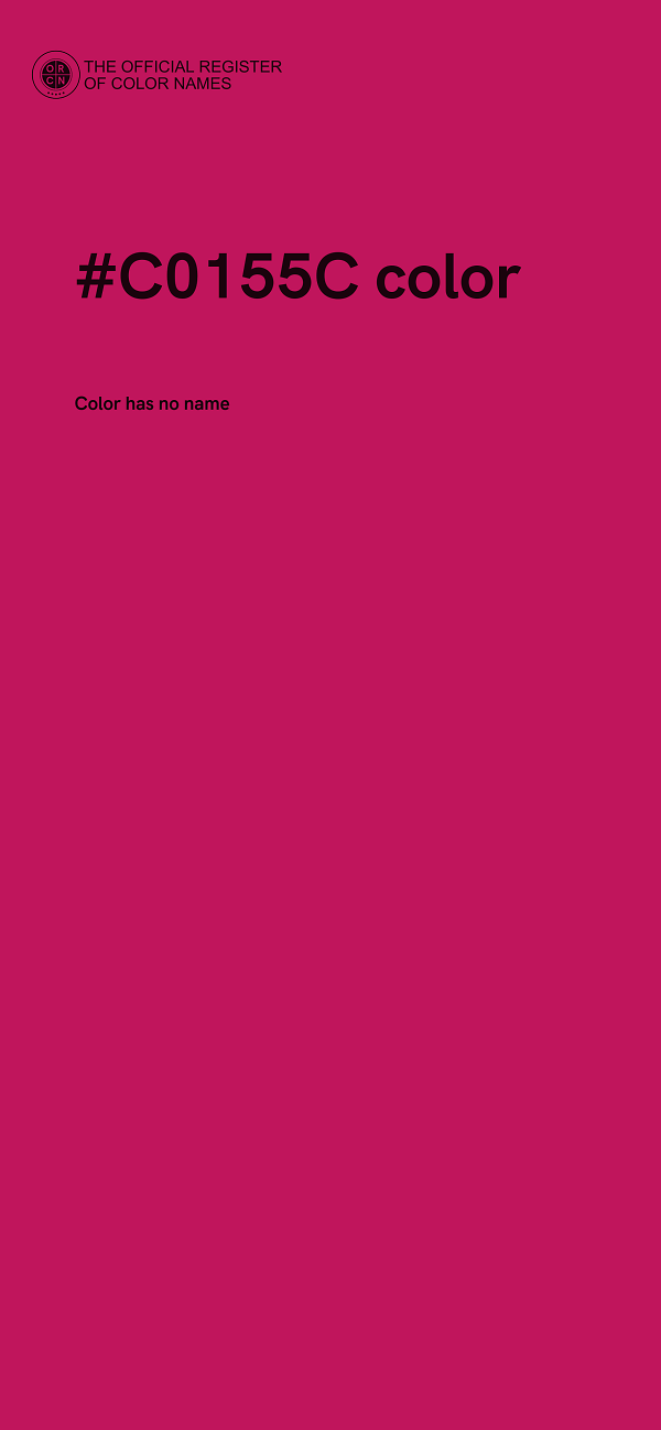 #C0155C color image