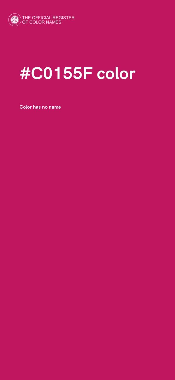 #C0155F color image