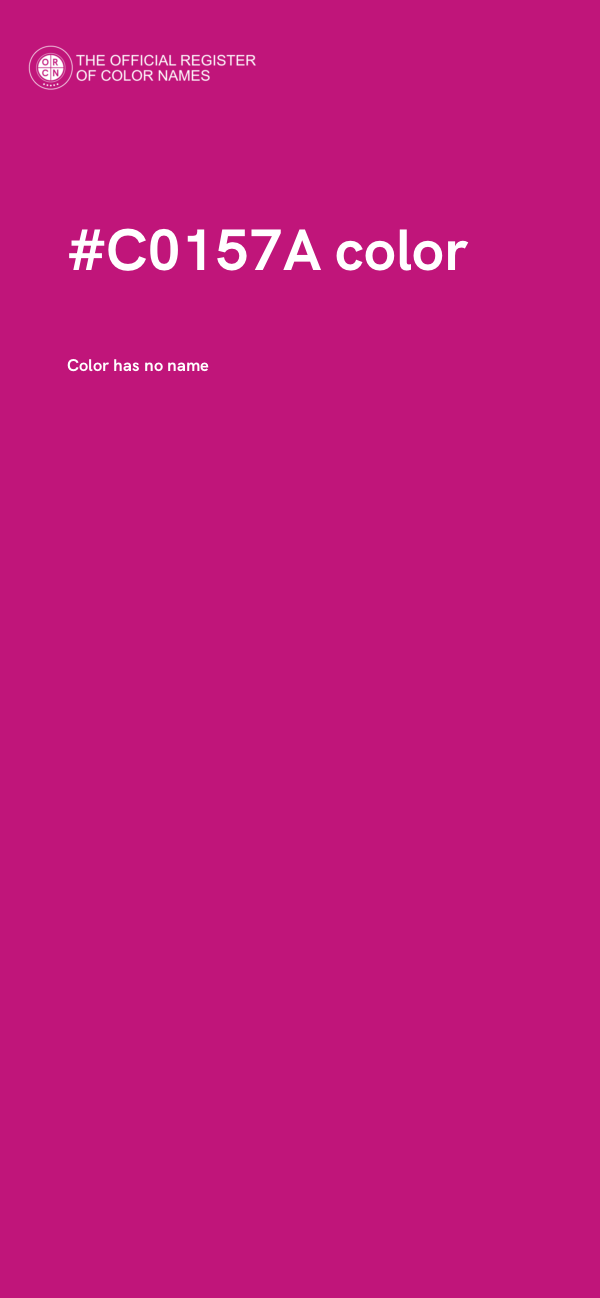 #C0157A color image