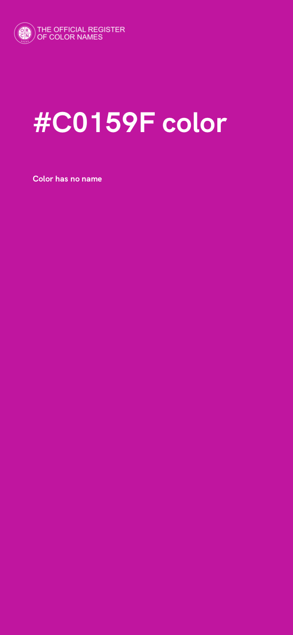 #C0159F color image