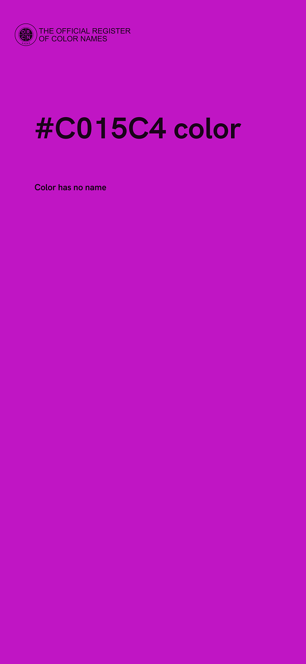 #C015C4 color image