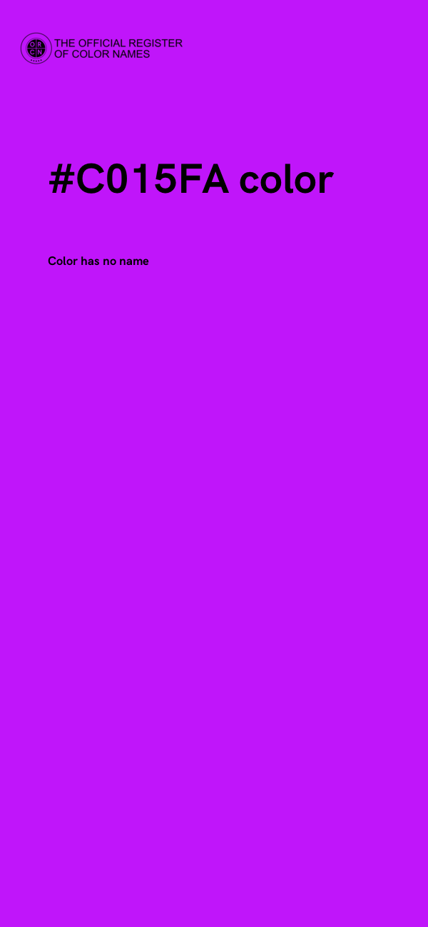 #C015FA color image