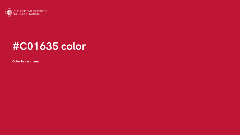 #C01635 color image