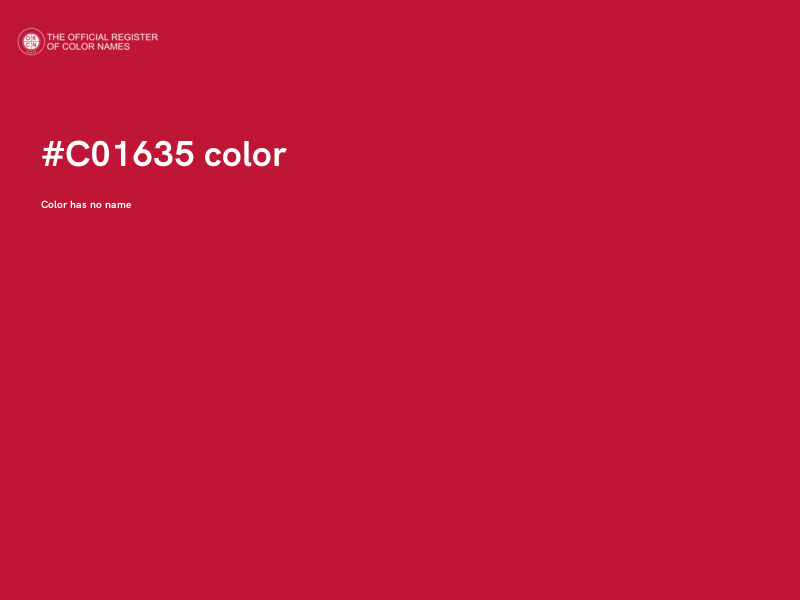 #C01635 color image
