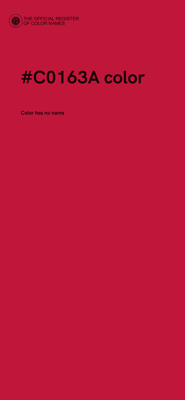 #C0163A color image