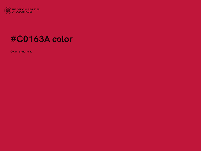 #C0163A color image