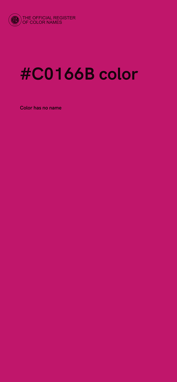 #C0166B color image