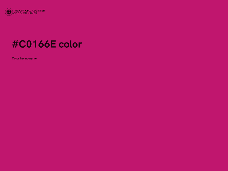 #C0166E color image