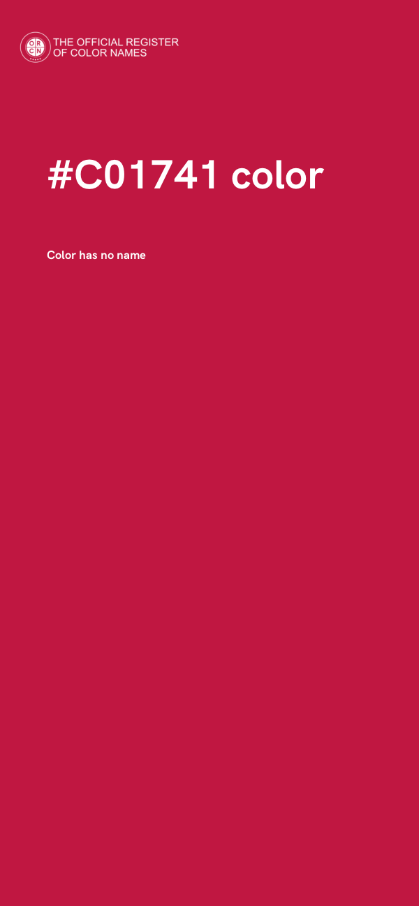 #C01741 color image