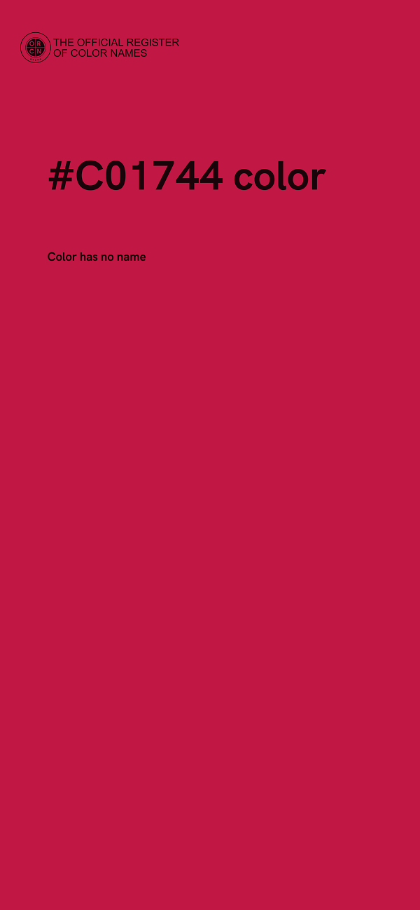 #C01744 color image