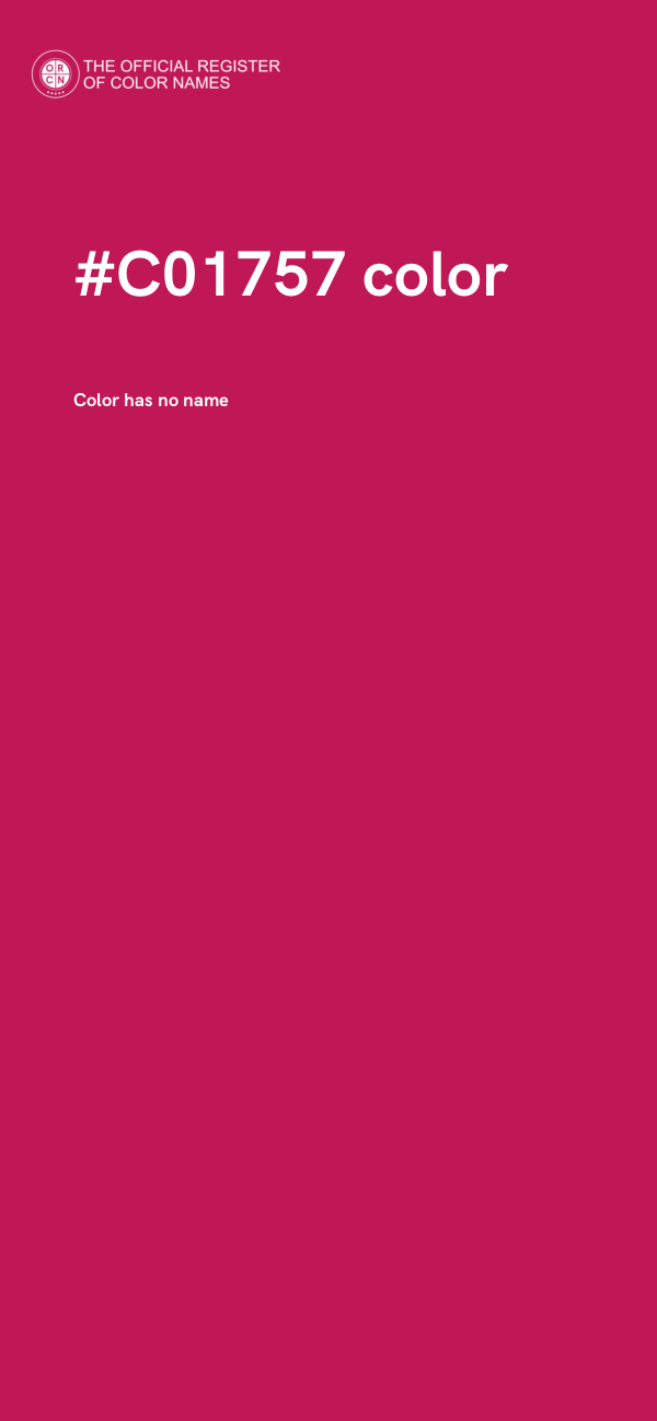 #C01757 color image