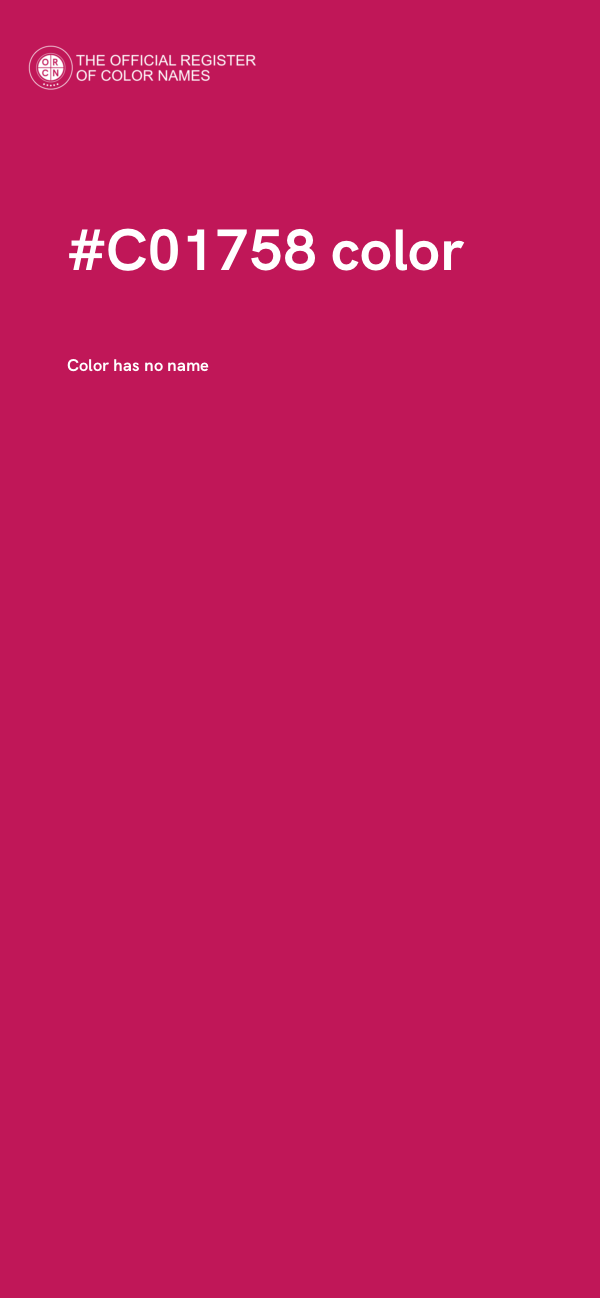 #C01758 color image