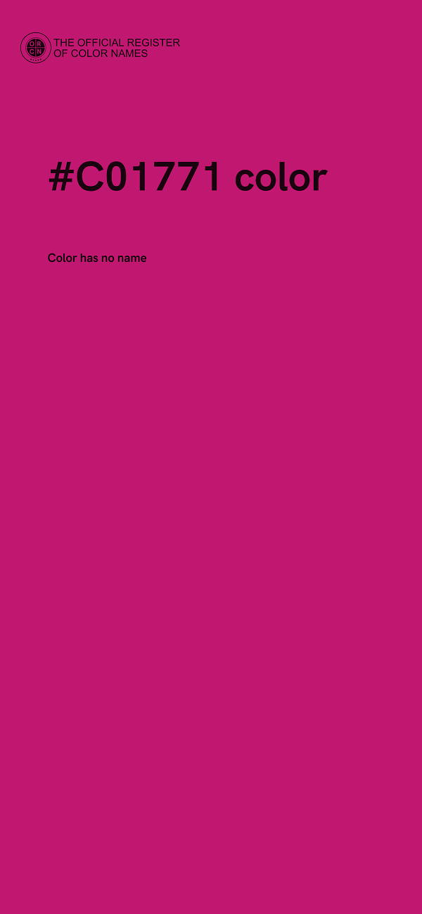 #C01771 color image