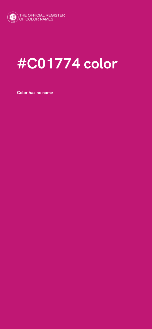 #C01774 color image