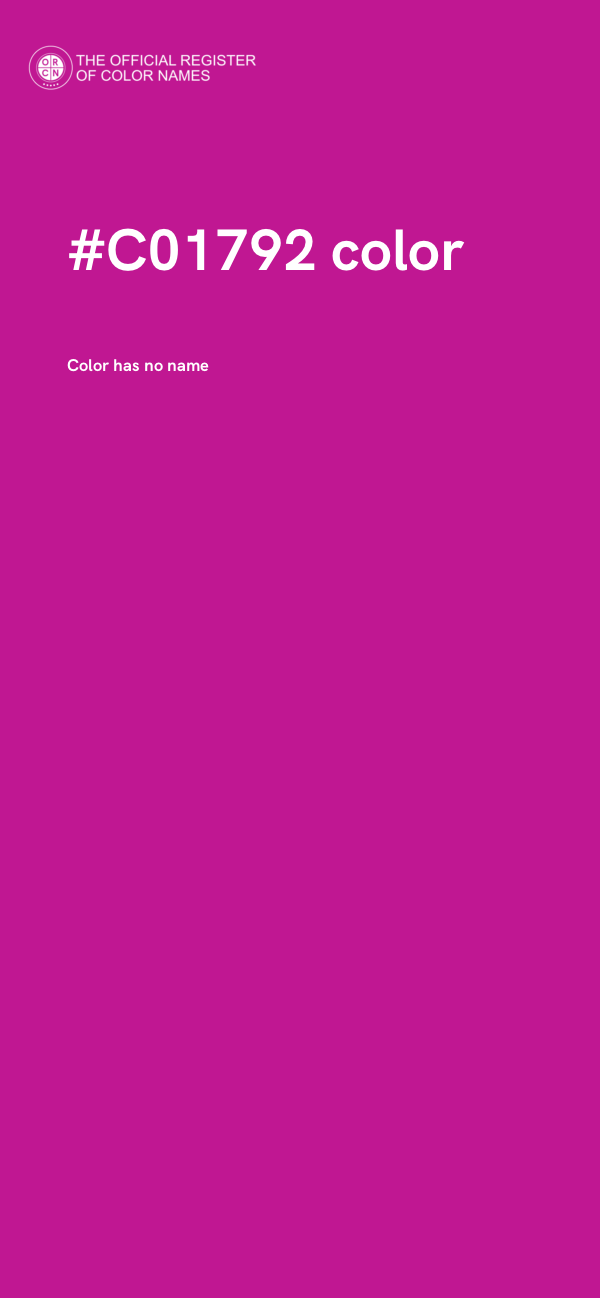 #C01792 color image