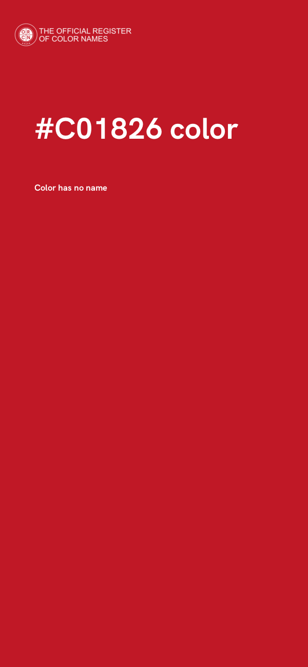 #C01826 color image
