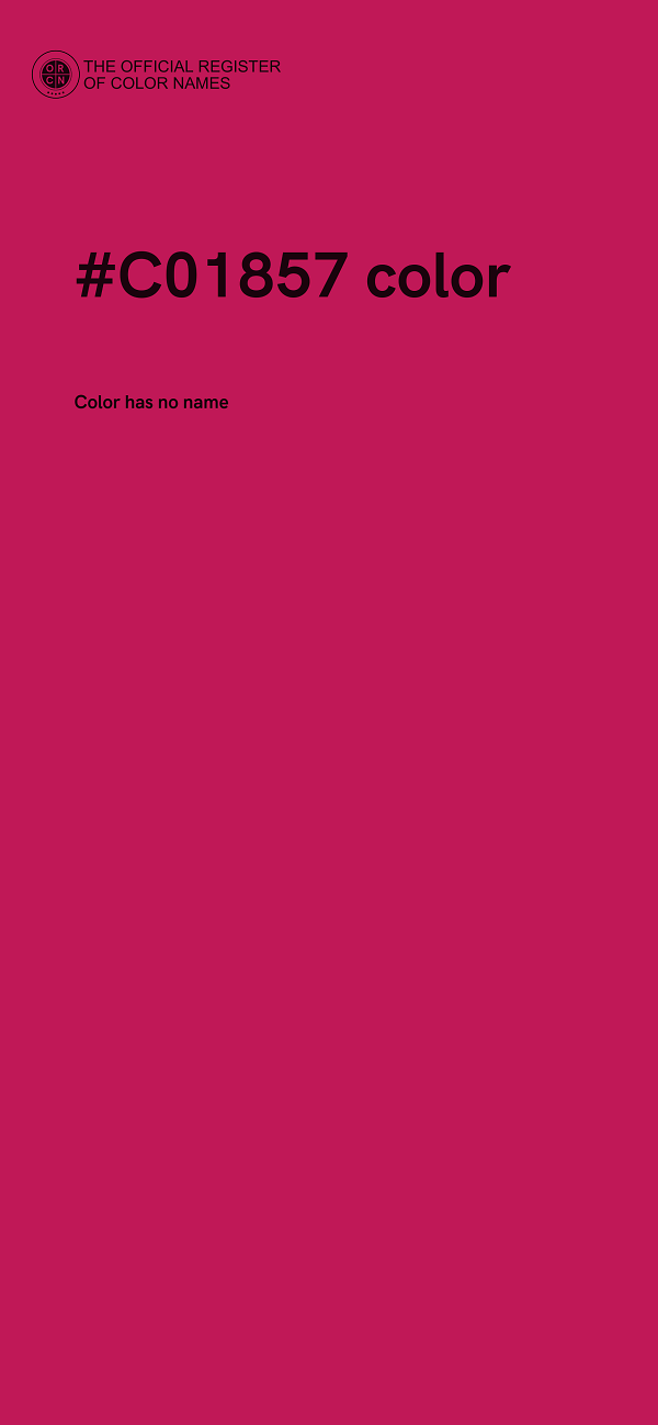#C01857 color image