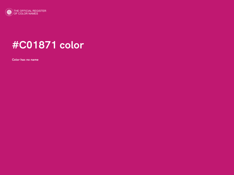 #C01871 color image