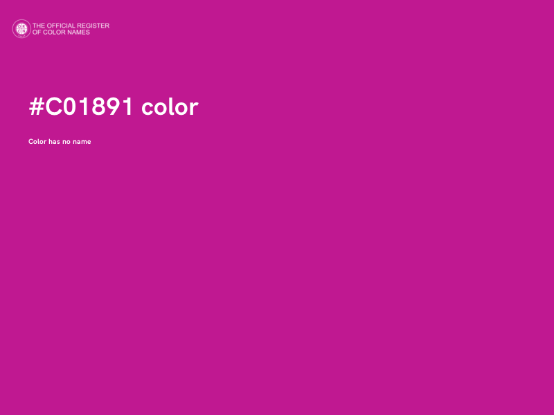 #C01891 color image